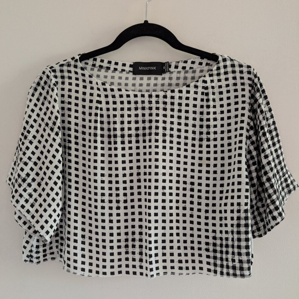 3é$30 MINKPINK oversized crop top